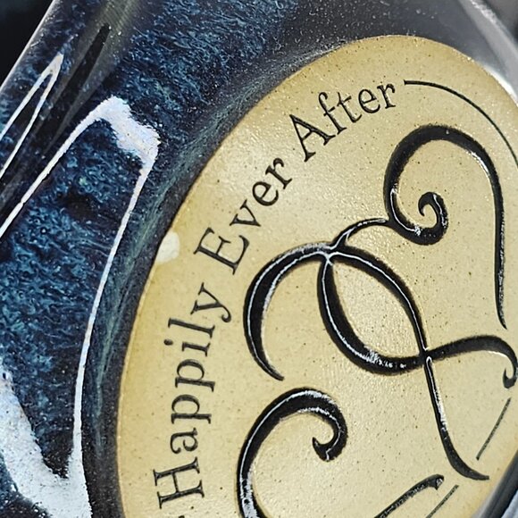 Handcrafted Sunset Hill Stoneware Happily Ever After Mug Coffee Cup Wedding Love - Picture 5 of 8